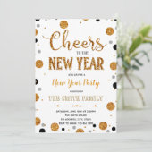 Nieuwe jaren uitnodiging (Staand voorkant)