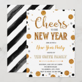 Nieuwe jaren uitnodiging (Voorkant / Achterkant)