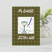 Nieuwe jaren Uitnodiging van 1999-partijen Sjabloo (Staand voorkant)