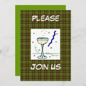 Nieuwe jaren Uitnodiging van 1999-partijen Sjabloo (Voorkant / Achterkant)