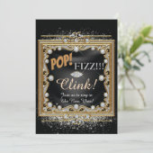 Nieuwe jaren Uitnodiging van Eve Partij (Staand voorkant)