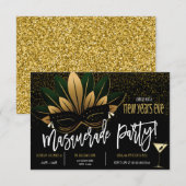 Nieuwe jaren Uitnodiging van Eve Partij (Voorkant / Achterkant)