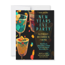 Nieuwe jaren Uitnodiging van Eve Partij