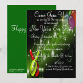 Nieuwe jaren Uitnodiging van Eve Partij (Voorkant / Achterkant)
