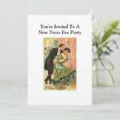 Nieuwe jaren Uitnodiging van Eve Partij (Staand voorkant)