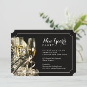 Nieuwe jaren Uitnodiging van Eve Partij (Staand voorkant)