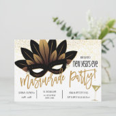 Nieuwe jaren Uitnodiging van Eve Partij (Staand voorkant)