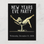 Nieuwe jaren Uitnodiging van Eve Partij (Voorkant)