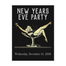 Nieuwe jaren Uitnodiging van Eve Partij