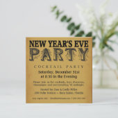 Nieuwe jaren uitnodigingen van de cocktail Party (Staand voorkant)
