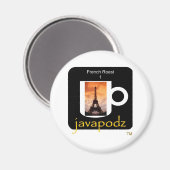 Nieuwe JavaPodz Franse gebraden magneet (Voorkant / Achterkant)