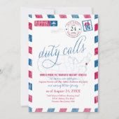 Nieuwe Jersay VS kaart Luchtpost Militaire verhuiz (Voorkant)