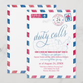 Nieuwe Jersay VS kaart Luchtpost Militaire verhuiz (Voorkant / Achterkant)