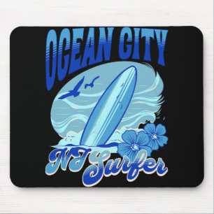 Nieuwe Jersey Surfer Ocean City Nj Surfen Strand Z Muismat