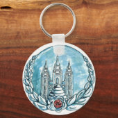 nieuwe jonge vrouwen in de hoofdketen medallion sleutelhanger (Voorkant)