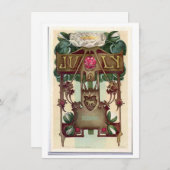 Nieuwe Juli Uitnodiging tot het zodige van de Leon (Voorkant / Achterkant)