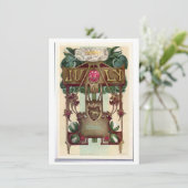 Nieuwe Juli Uitnodiging tot het zodige van de Leon (Staand voorkant)