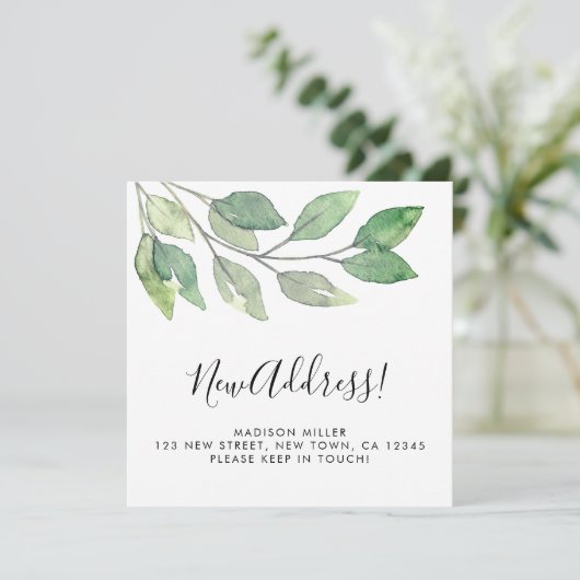 Nieuwe Kaart Aankondiging adreswijziging (Staand voorkant)