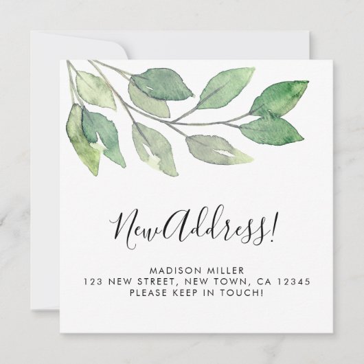 Nieuwe Kaart Aankondiging adreswijziging (Voorkant)