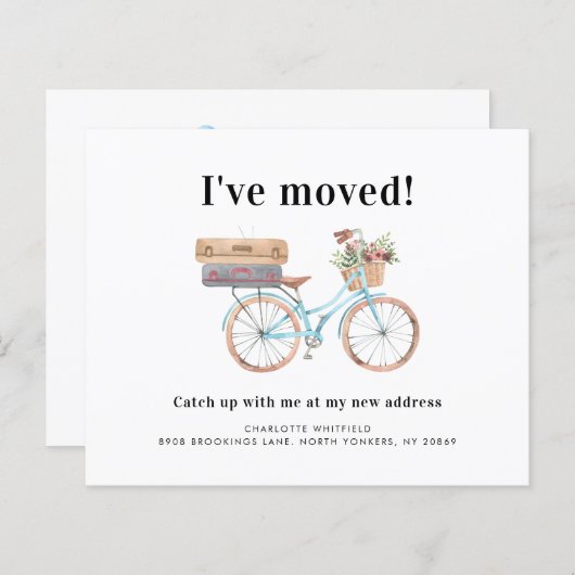 Nieuwe Kaart Aankondiging adreswijziging (Voorkant / Achterkant)