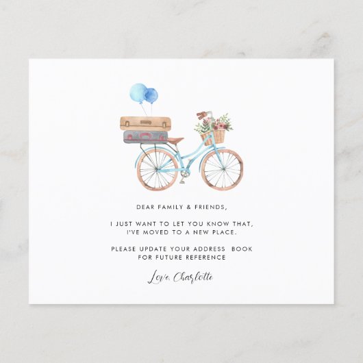 Nieuwe Kaart Aankondiging adreswijziging (Achterkant)