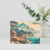 Nieuwe kaart Californië Mass Mailing briefkaarten (Staand voorkant)