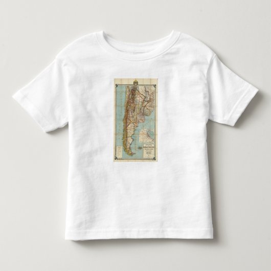 Nieuwe kaart van Argentinië Kinder Shirts (Voorkant)