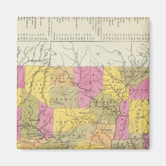 Nieuwe kaart van Arkansas Magneet (Voorkant)