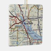 Nieuwe  kaart van de Bern NC Keramisch Ornament (Rechts)