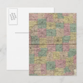 Nieuwe kaart van de sectie en het township van Ind (Voorkant / Achterkant)