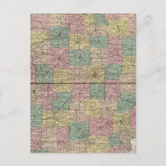 Nieuwe kaart van de sectie en het township van Ind (Voorkant)