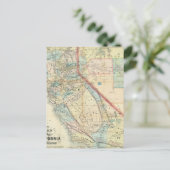 Nieuwe kaart van de staat Californië (Staand voorkant)