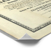 Nieuwe kaart van de staat Californië Poster (Hoek)