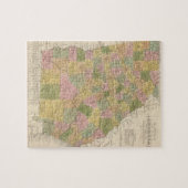 Nieuwe kaart van Georgië Legpuzzel (Horizontaal)