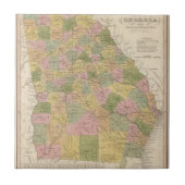 Nieuwe kaart van Georgië Tegeltje (Voorkant)