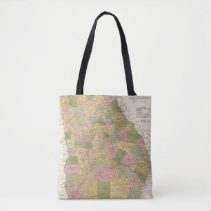 Nieuwe kaart van Georgië Tote Bag