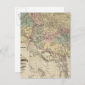 Nieuwe kaart van het grondgebied van Arizona (Voorkant / Achterkant)