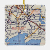 Nieuwe  kaart van Iberia Keramisch Ornament (Voorkant)