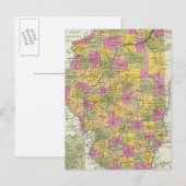 Nieuwe kaart van Illinois (Voorkant / Achterkant)