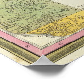 Nieuwe kaart van Illinois Poster (Hoek)