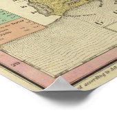 nieuwe kaart van Louisiana 2 Poster (Hoek)