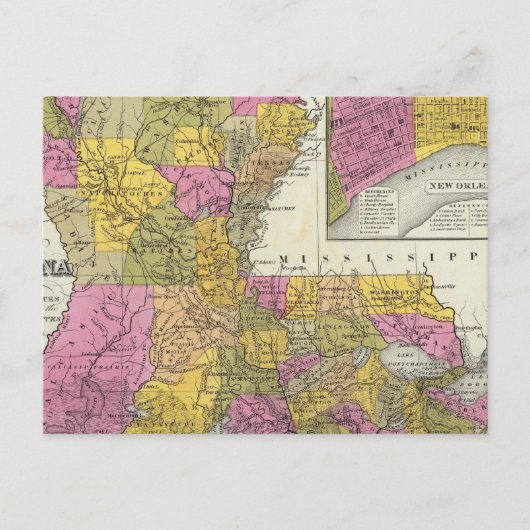 nieuwe kaart van Louisiana 3 (Voorkant)