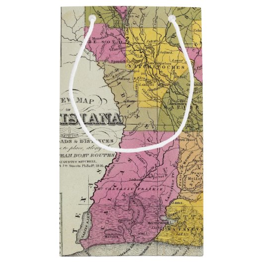 nieuwe kaart van Louisiana 3 Klein Cadeauzakje (Achterkant)