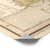 Nieuwe kaart van Louisiana Poster (Hoek)