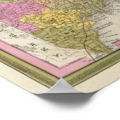 Nieuwe kaart van Maine 2 Poster (Hoek)