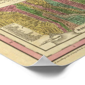 Nieuwe kaart van Maryland en Delaware 2 Poster (Hoek)