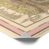 Nieuwe kaart van Maryland en Delaware Poster (Hoek)