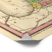 Nieuwe kaart van Michigan Poster (Hoek)