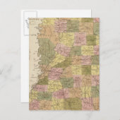 Nieuwe kaart van Mississippi (Voorkant / Achterkant)