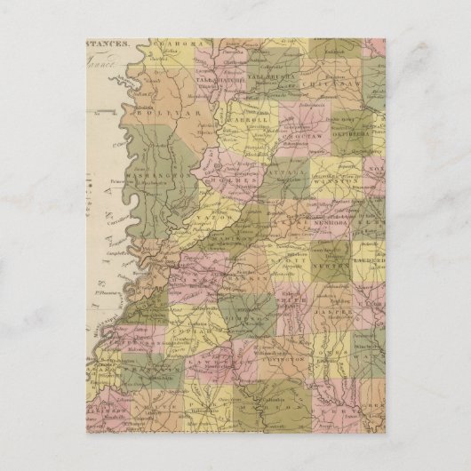 Nieuwe kaart van Mississippi (Voorkant)